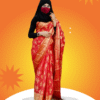 Premium Katan Saree (Red color)