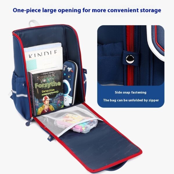 Primary School Boys And Girls Large Capacity 1-6 Grade Burden Reduction Waist Support Astronaut Bag - Image 6