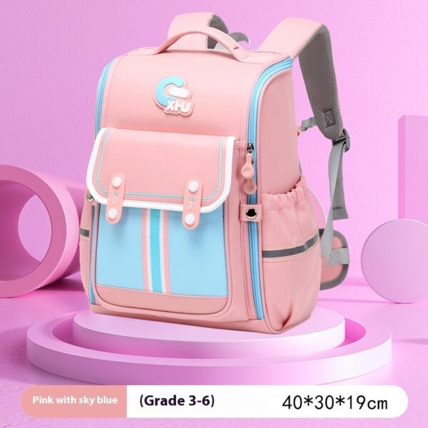 Primary School Boys And Girls Large Capacity 1-6 Grade Burden Reduction Waist Support Astronaut Bag - Image 9