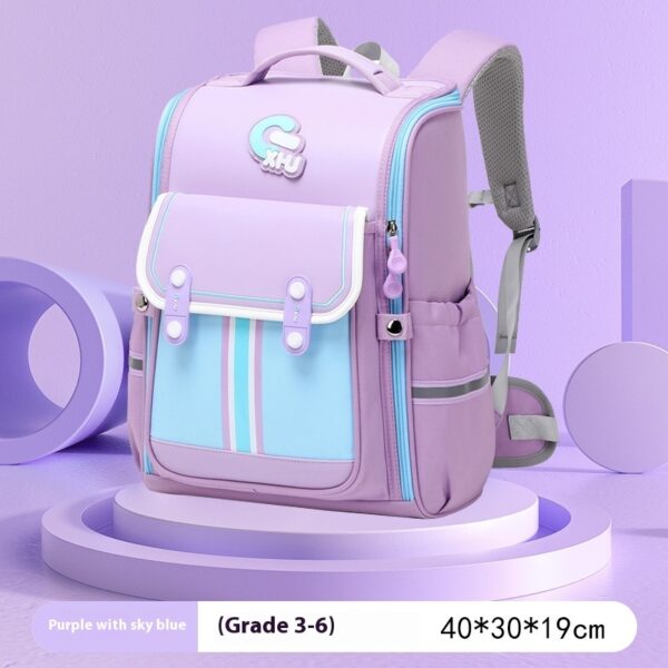 Primary School Boys And Girls Large Capacity 1-6 Grade Burden Reduction Waist Support Astronaut Bag - Image 3