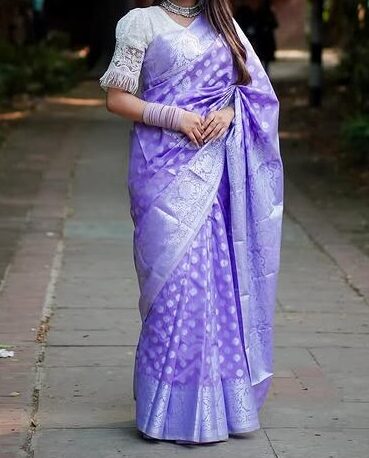 Soft katan silk party saree for women | Low price half silk saree for gift girl friend