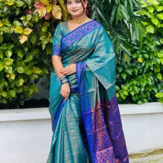 kanji katan saree কাঞ্চি সিল্ক কাতান শাড়ী ম্যাচিং ব্লাউজ পিস সহ