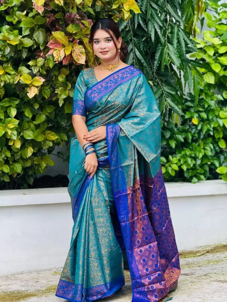 kanji katan saree কাঞ্চি সিল্ক কাতান শাড়ী ম্যাচিং ব্লাউজ পিস সহ